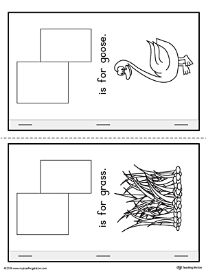 Letter G Cut-And-Paste Printable MiniBook for Preschool