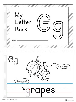 Letter G Mini Book Printable