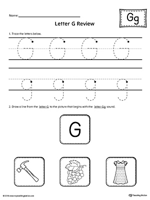 Letter G Review Worksheet