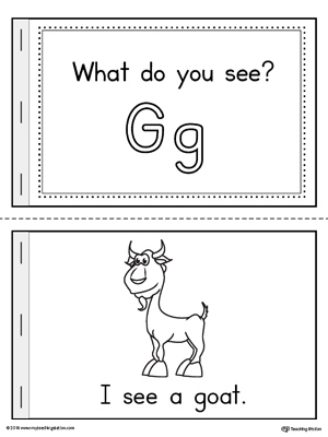 Letter G Words Printable Mini Book