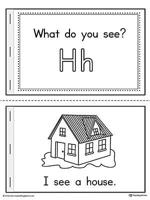 Letter H Words Printable Mini Book