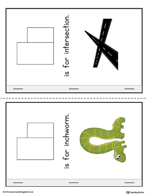 Letter I Cut-And-Paste Printable MiniBook for Preschool in Color