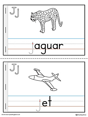 Letter J Mini Book for Kindergarten
