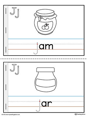 Letter J MiniBook Printable for Preschool