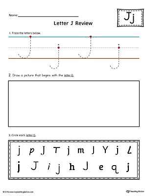 Letter J Practice Worksheet