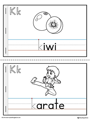 Letter K Printable MiniBook