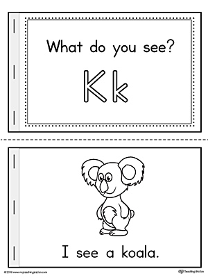 Letter K Words Printable Mini Book