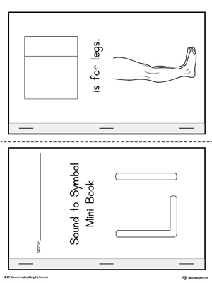 Letter L Cut and Paste Printable Mini Book