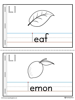 Letter L Printable Mini Book for Preschool