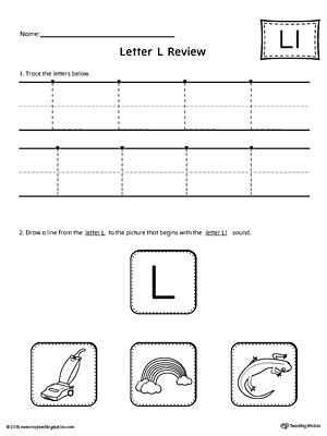 Letter L Review Worksheet