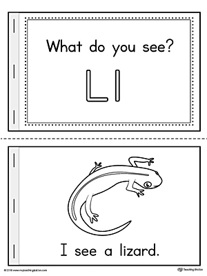 Letter L Words Printable Mini Book