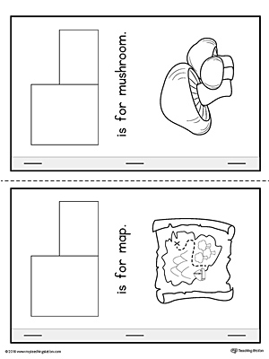 Letter M Cut-And-Paste Printable MiniBook for Kindergarten