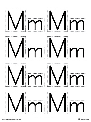 Letter M Cut-Paste MiniBook Letters