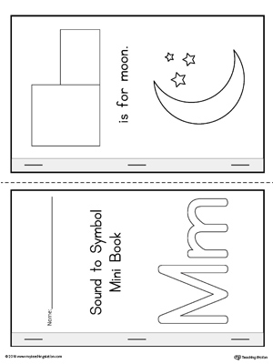 Letter M Cut and Paste Printable Mini Book