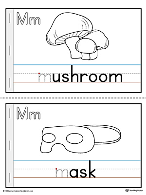 Letter M MiniBook Printable for Preschool