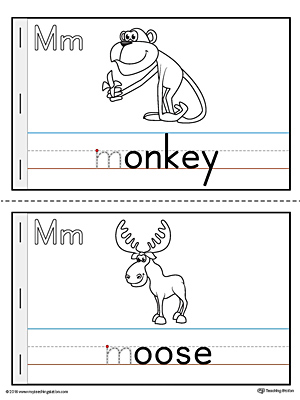 Letter M Printable MiniBook