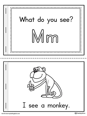 Letter M Words Printable Mini Book