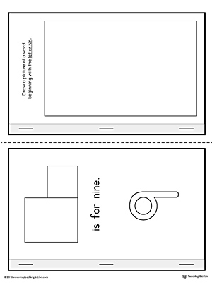 Letter N Cut-Paste MiniBook