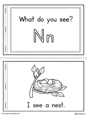 Letter N Words Printable Mini Book