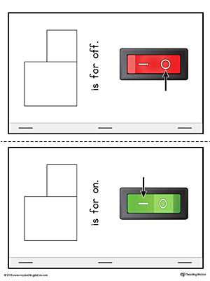 Letter O Cut-Paste Printable MiniBook in Color