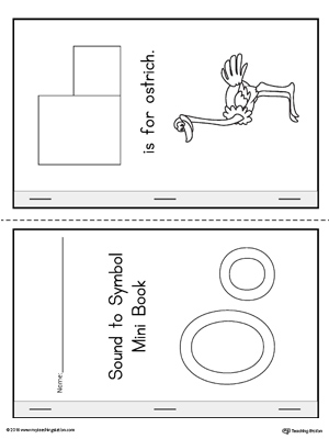 Letter O Cut and Paste Printable Mini Book