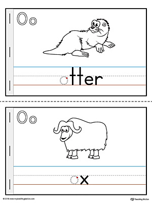 Letter O Mini Book for Kindergarten