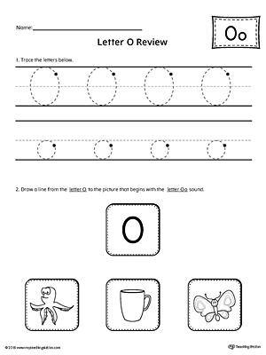 Letter O Review Worksheet