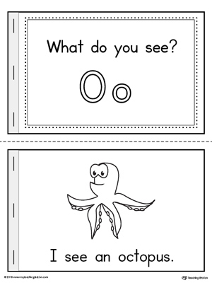 Short Letter O Words Printable Mini Book | MyTeachingStation.com