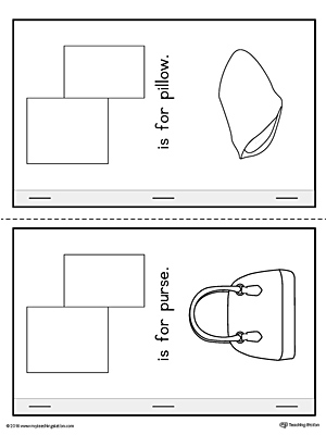 Letter P Cut-And-Paste Printable MiniBook for Preschool