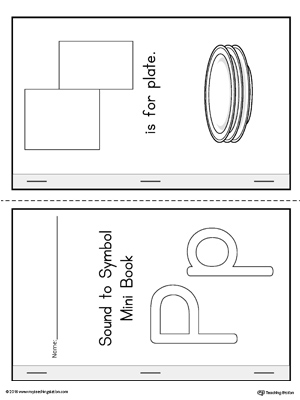 Letter P Cut and Paste Printable Mini Book