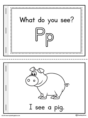 Letter P Words Printable Mini Book