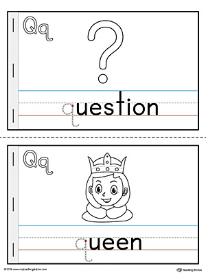 Letter Q Mini Book for Kindergarten