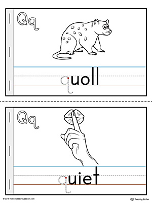 Letter Q MiniBook Printable for Preschool