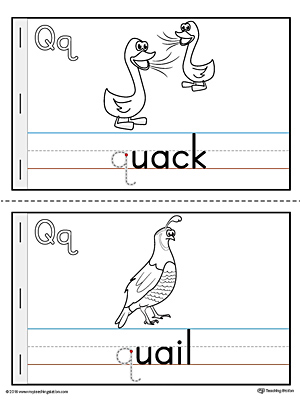 Letter Q Printable MiniBook