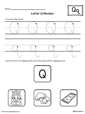 Letter Q Review Worksheet