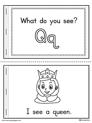 Letter Q Words Printable Mini Book