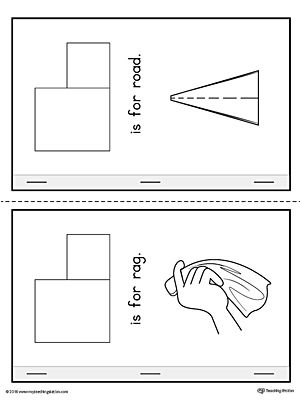 Letter R Cut-And-Paste Printable MiniBook for Kindergarten