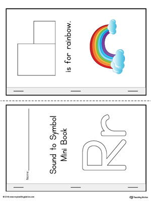 Letter R Cut-And-Paste Printable Mini Book (Color)