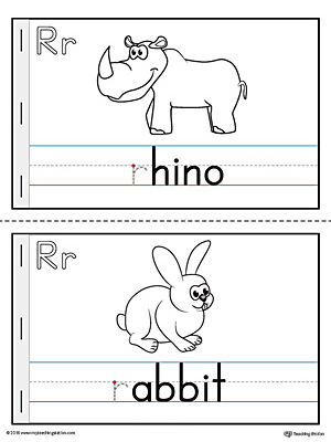 Letter R MiniBook Printable for Preschool