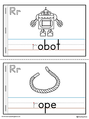 Letter R Printable Mini Book for Preschool