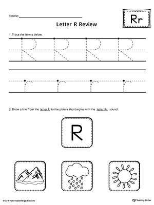 Letter R Review Worksheet