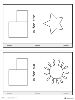 Letter S Cut-Paste Printable MiniBook