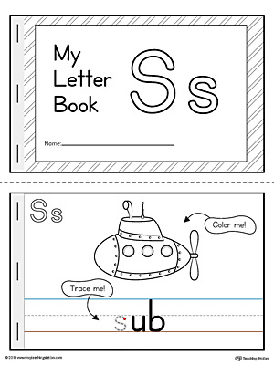 letter s mini book printable myteachingstation com