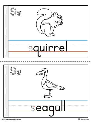 Letter S MiniBook Printable for Preschool