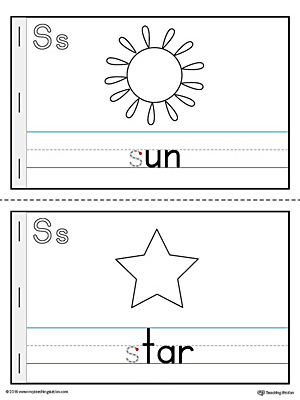 Letter S Printable Mini Book for Preschool