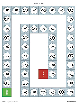 The Letter S Race Game is a printable activity to help your child identify different styles and variations of the letter S.