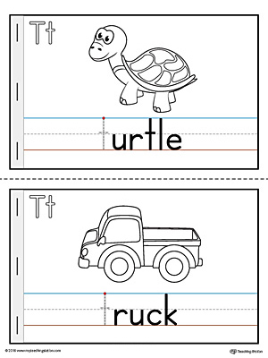 Letter T MiniBook Printable for Preschool