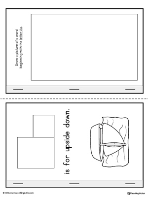 Letter U Cut-And-Paste Printable MiniBook for Kindergarten
