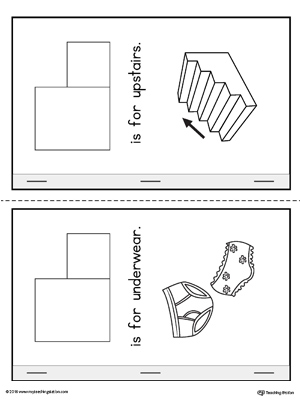 Letter U Cut-Paste MiniBook