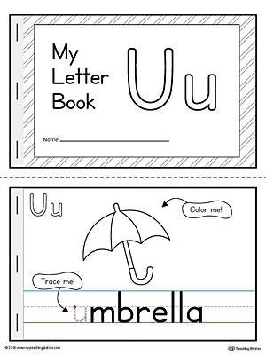 Letter U Mini Book Printable